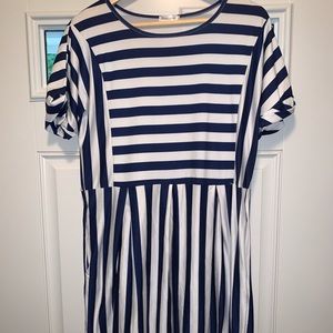 Navy nautical dress with pockets!